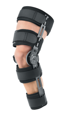 Hinged Knee Brace, Post Op Knee Brace ROM Knee Brace Leg Immobilizer for  ACL MCL PCL Meniscus Tear, Men Women, fit Right Left Leg